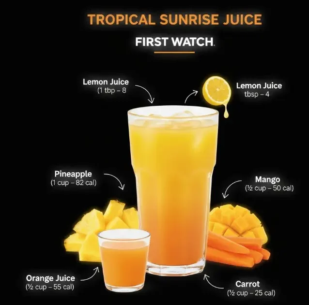 Tropical Sunrise Juice in First Watch – Fruity & Energizing